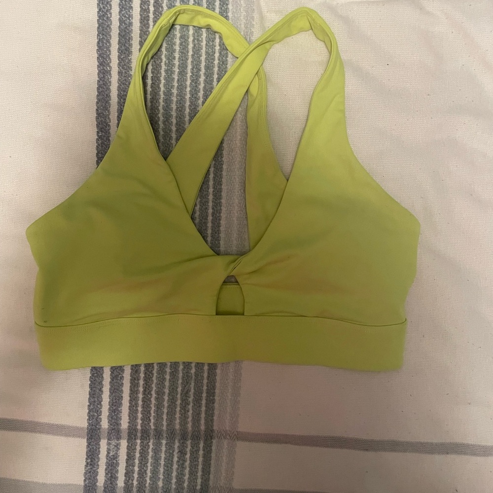 Fabletics Lime Green Women's Sports Bra